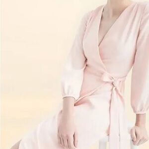 J. Crew Soft Pink Long Sleeve Dress